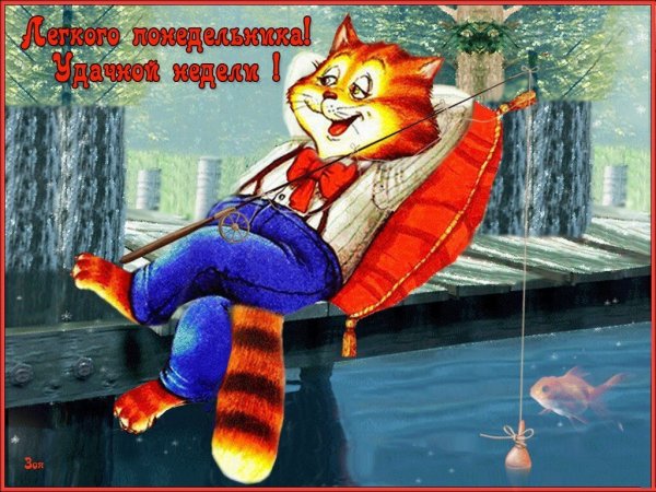 С началом недели с добрым утром понедельника