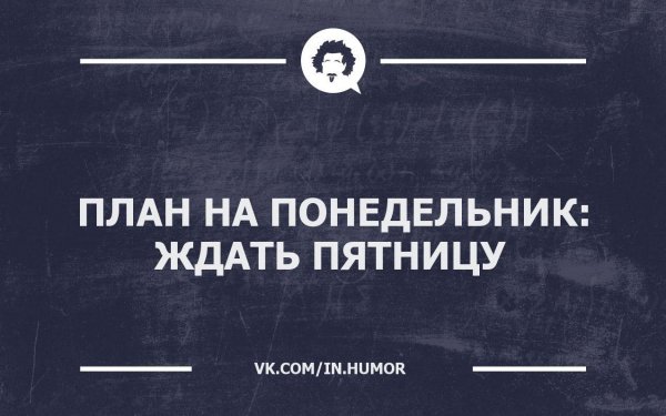 Планы на понедельник