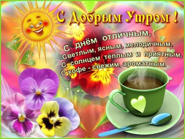 Доброе утро и отличного настроения