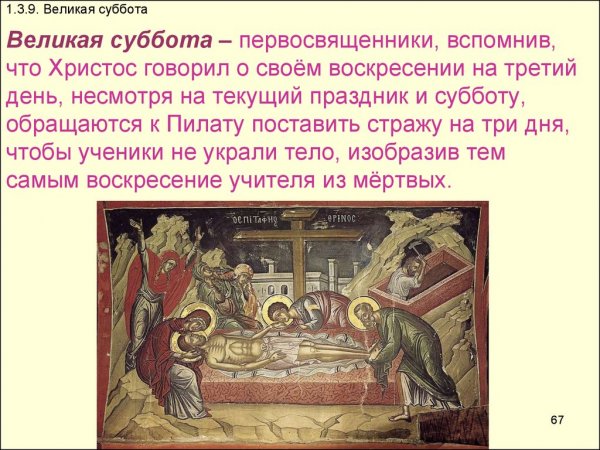 Страстная суббота (Великая суббота)