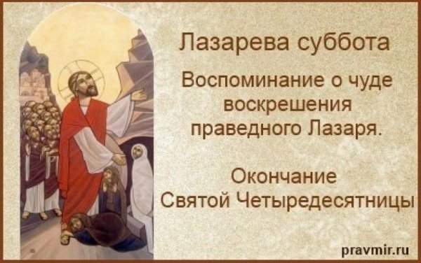 Православные открытки с Лазаревой субботой