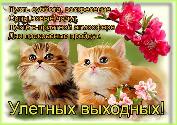 Доброе утро отличных выходных