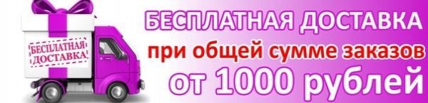 Бесплатная доставка от 1000