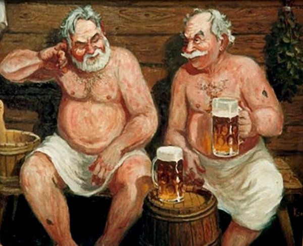 Пиво в бане