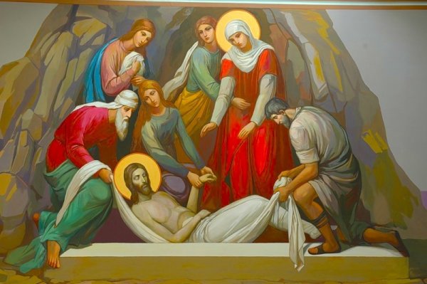 Погребение Христа икона