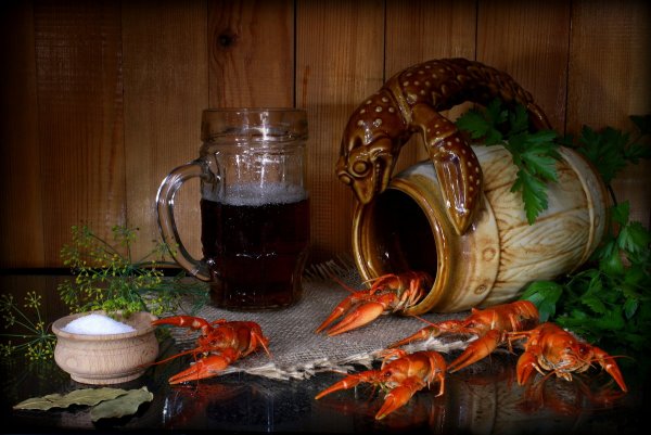 Баня пиво рыба