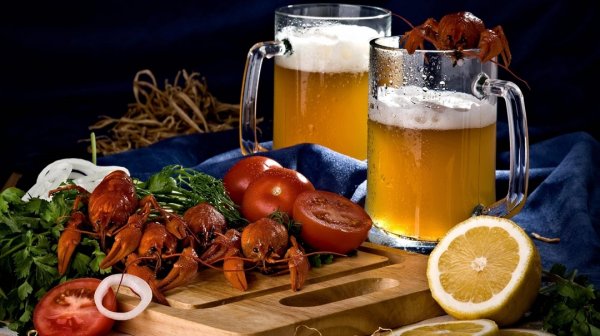 Разливные напитки и закуски
