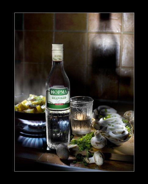 Пельмешки с водочкой и закуской