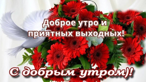 Доброе утро приятных выходных