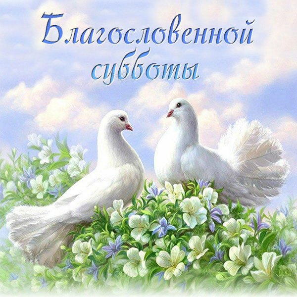 С наступающей субботой
