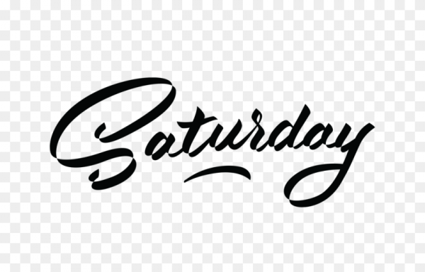 Saturday леттеринг