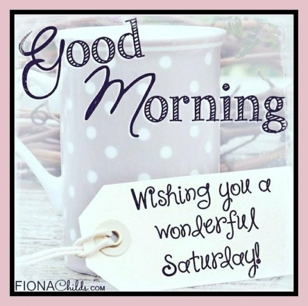 Good morning Saturday