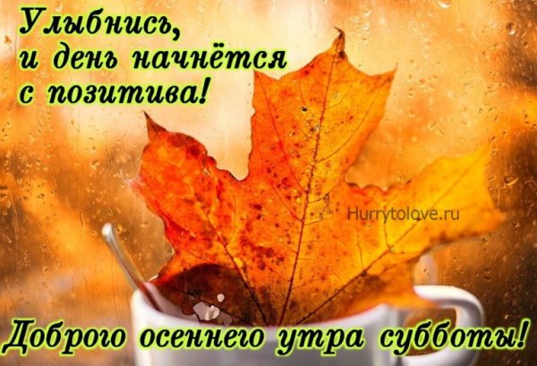 С добрым ноябрьским утром субботы