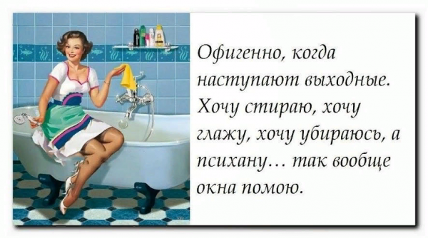 Выходной у женщины юмор