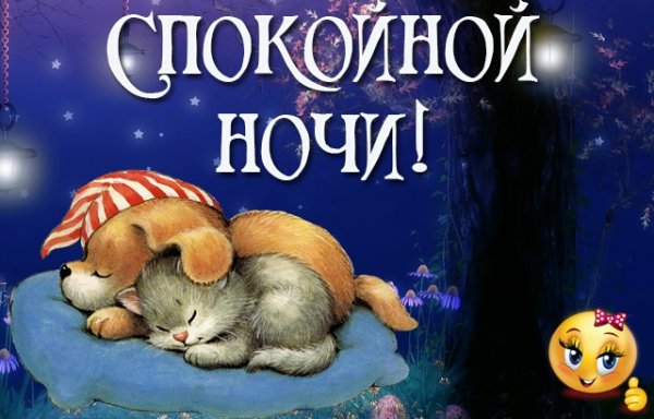Засыпай, спокойной ночи.