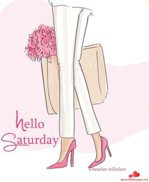 Hello Saturday картинки Рисованные женщины