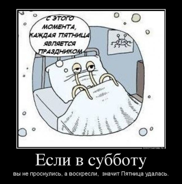 Вечер субботы демотиватор