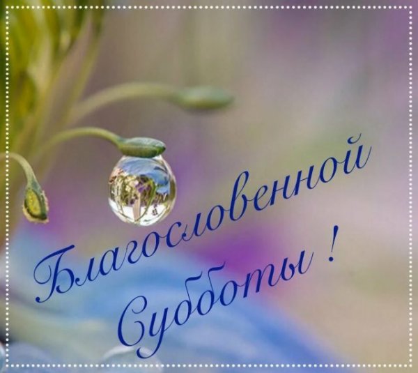 Благословенной субботы картинки с пожеланиями
