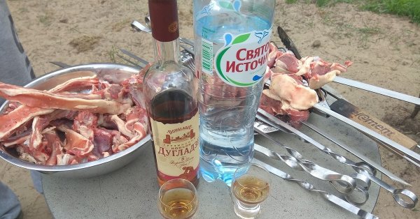 Водка под шашлык