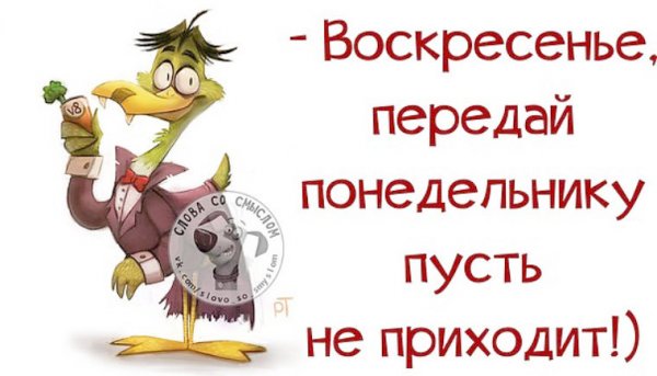 С воскресеньем с юмором