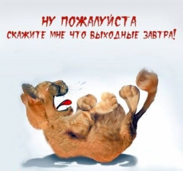 Открытка скоро выходные
