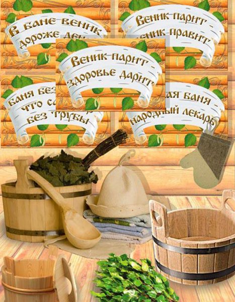 Парильщик с веником
