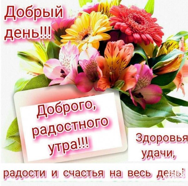 Доброе утро желаю здоровья и хорошего настроения