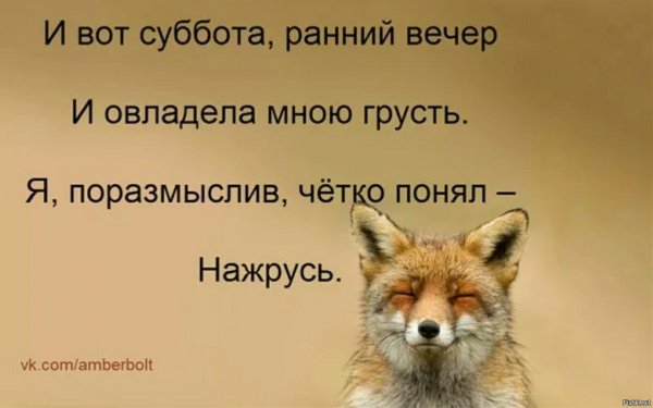 Анекдот про субботу