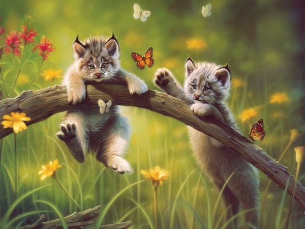 Картины с животными на природе весной