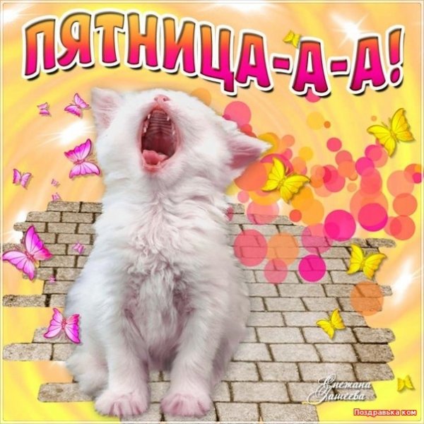 Открытки с добрым утром пятницы