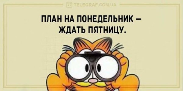 План на понедельник ждать пятницу