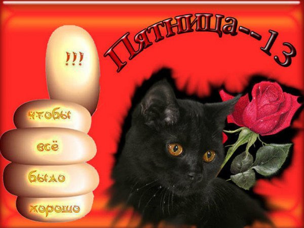 Пятница 13 поздравляю