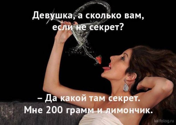 Смешные фразы про алкоголь и девушек