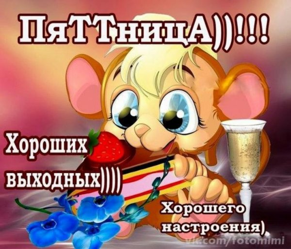 Открытки с добрым утром пятницы прикольные