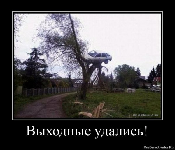 Хороших выходных демотиватор