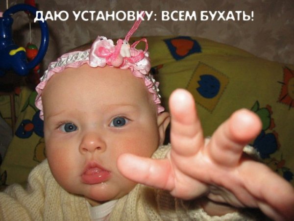 Даю установку всем бухать