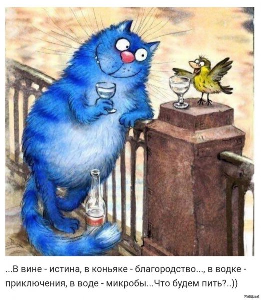 Синие коты Ирины Зенюк с пятницей