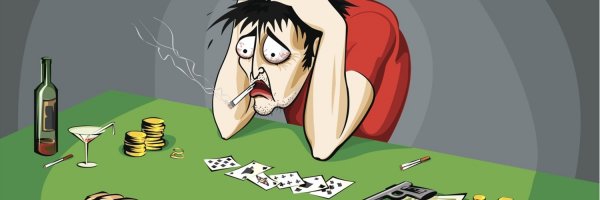 Игрок в Покер рисунки иллюстрация