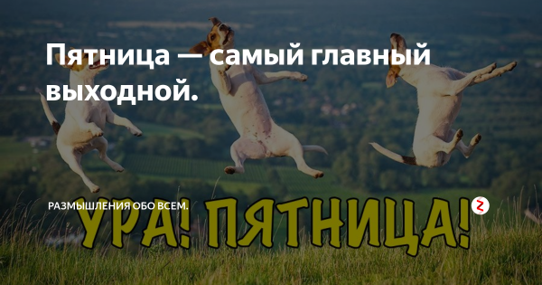 Выходные начинаются в пятницу