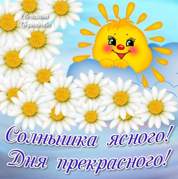 Отличного дня солнышко