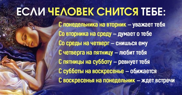 Приснился со среды на четверг