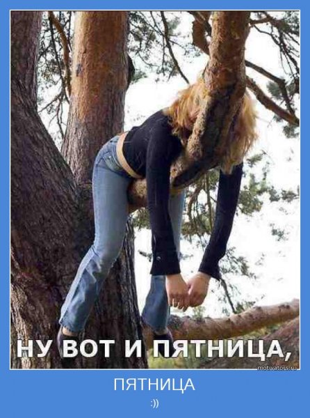Девушка висит на дереве