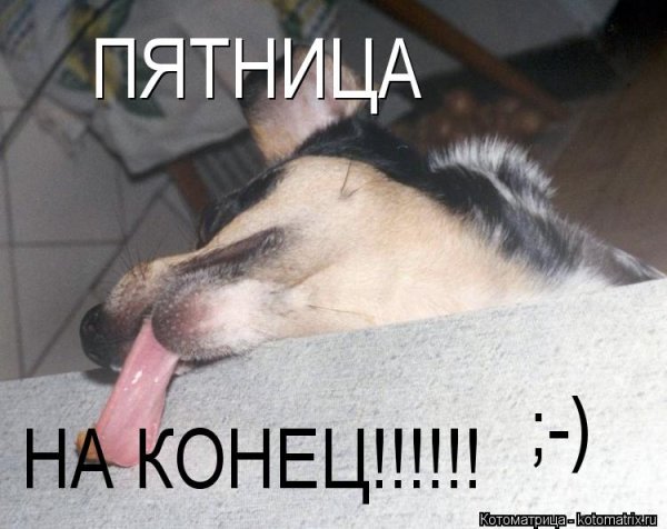 Пятница конец недели