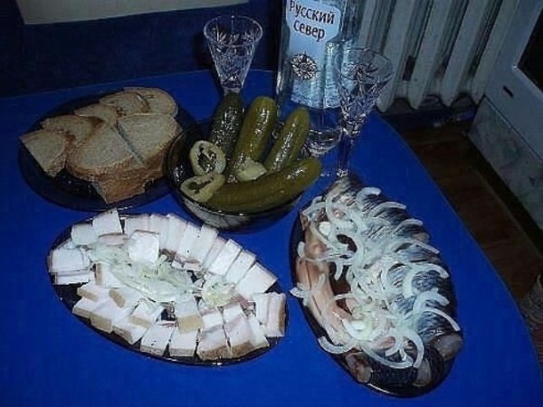 Пятница стол закуска