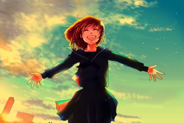 Картинка счастье аниме (44 фото)