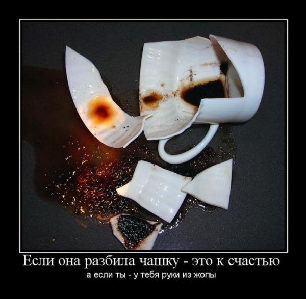 Разбитую чашку не склеишь