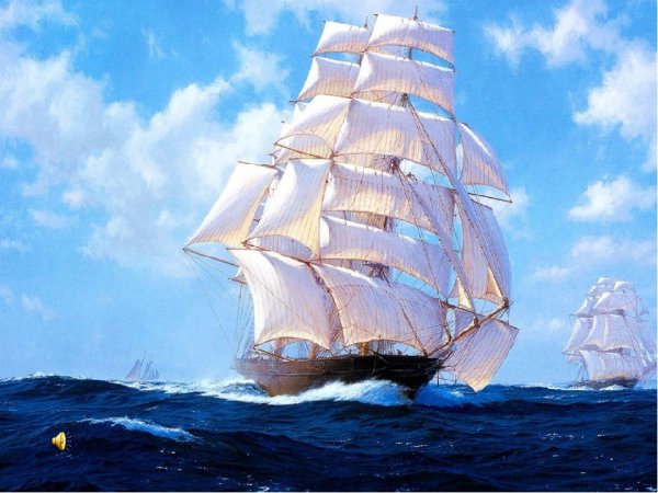 Алмазная вышивка Гранни парусник