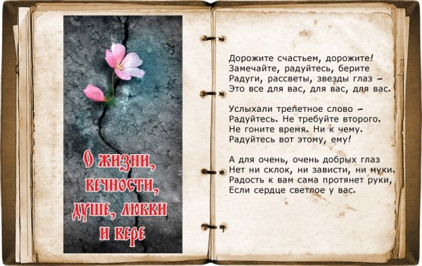 Дорожите счастьем дорожите замечайте радуйтесь