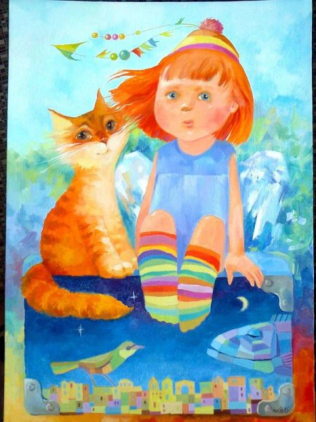 Рыжий кот на счастье