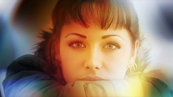 Женщина свет в глазах